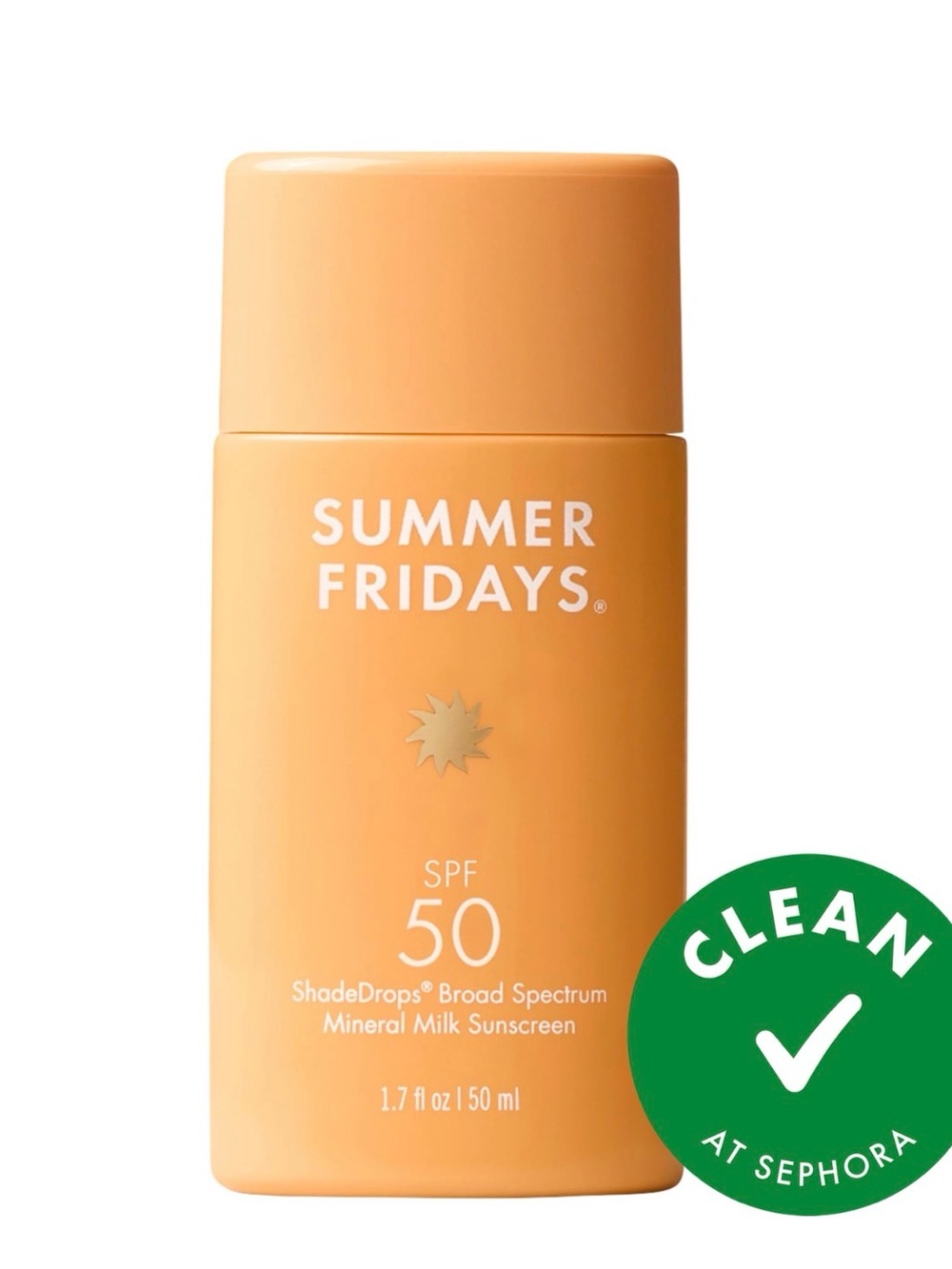 *NEW*1.7oz*Summer Fridays SPF 50 ShadeDrops Mineral Milk Sunscreen